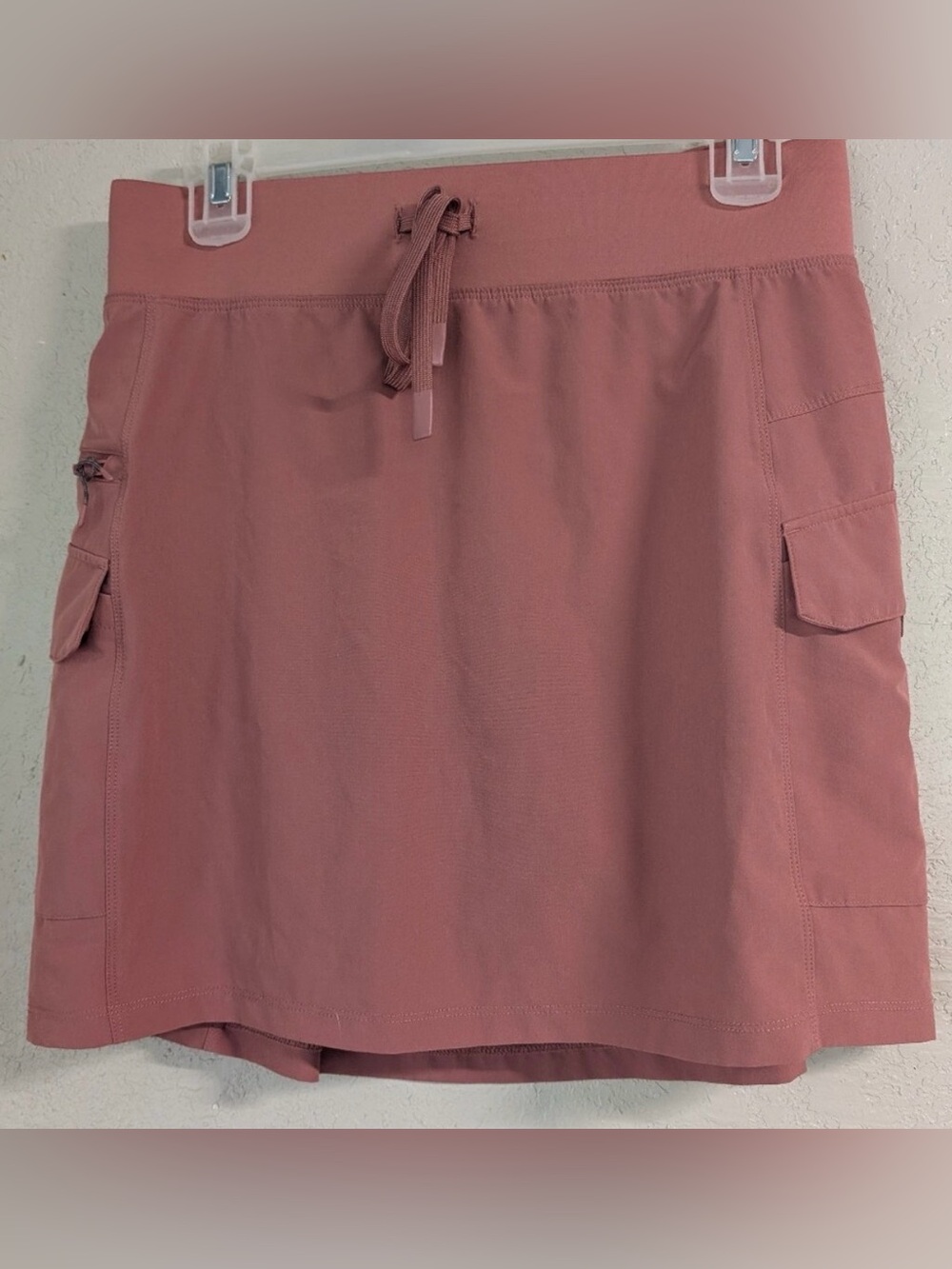 Dusty Rose Drawstring Utility Skort